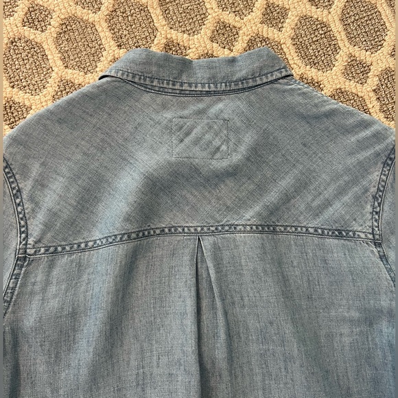 Rails Raw Hem Denim chambray Button Down Shirt size XS - Picture 14 of 14